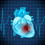 Human heart disease symbol illustration
